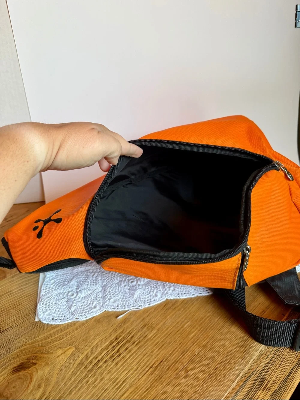 Vintage Cingular Wireless Body Glove Orange Sling Crossbody Bag Y2K Rare